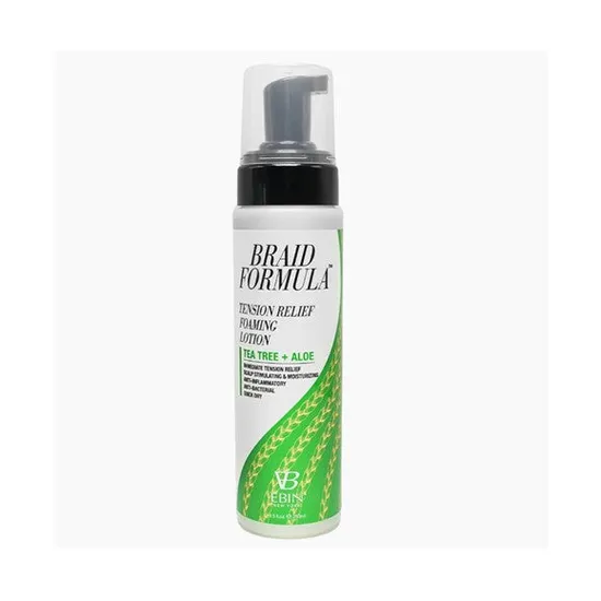 Ebin New York Braid Formula Tension Relief Foaming Lotion W Tea Tree & Aloe