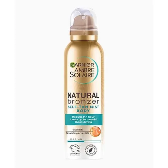Garnier Ambre Solaire Natural Bronzer Self Tan Body Mist Medium