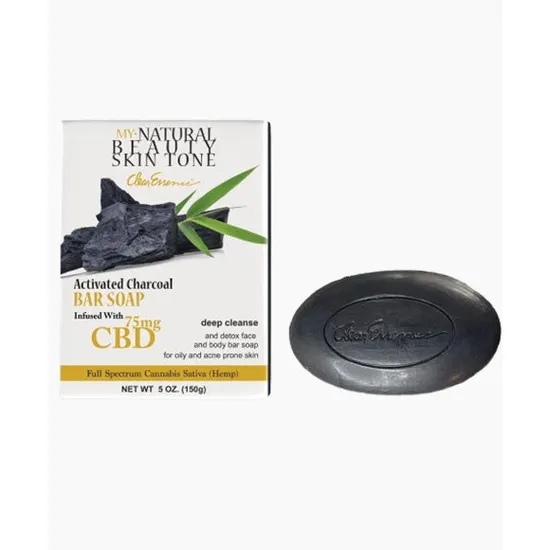 Clear Essence My Natural Beauty Skin Tone Activated Charcoal Bar Soap