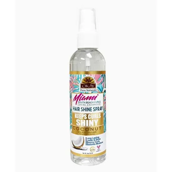 Okay Miami Keep Curls Shiny Coconut Hair Shine Spray