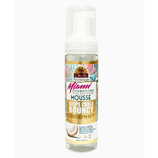 Okay Miami Keep Curls Bouncy Coconut Mousse