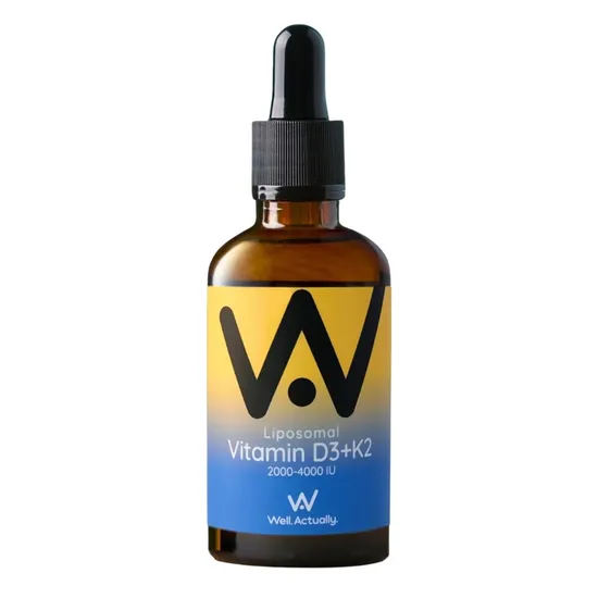 Well Actually Liposomal Vitamin D3 + K2 Summer Citrus