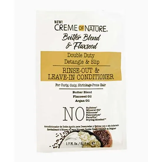 Creme Of Nature Butter Blend & Flaxseed Rinse Out Leave-In Conditioner