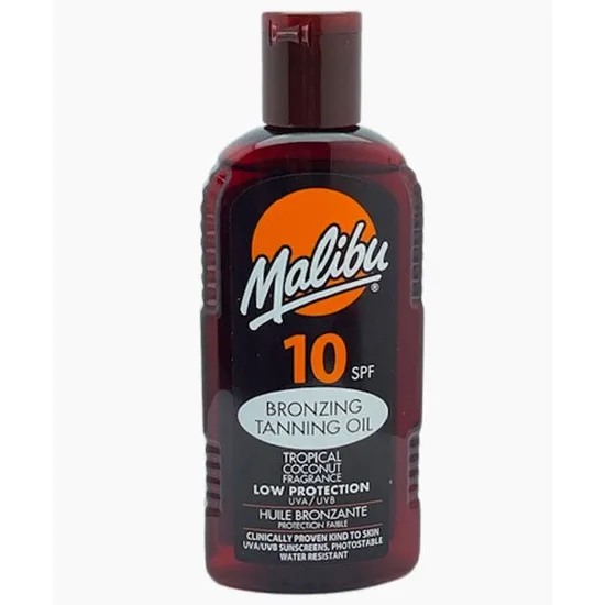 Malibu Bronzing Tanning Oil Tropical Coconut Fragrance SPF 10