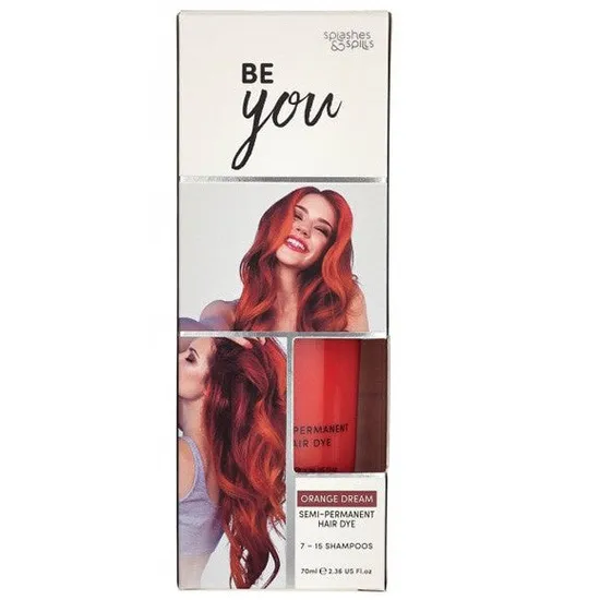 Splashes And Spills Be You Orange Dream Semi Permanent Hair Dye