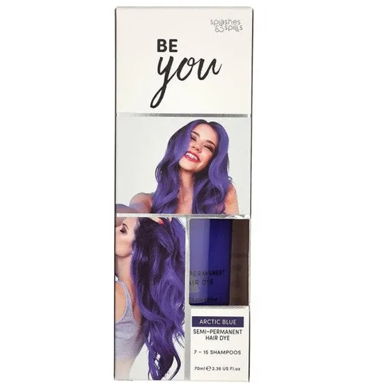 Splashes And Spills Be You Arctic Blue Semi Permanent Hair Dye