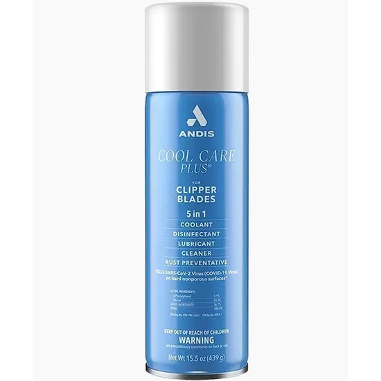 Andis Cool Care Plus Cleaner Spray For Clipper Blades Trimmer 5 In 1 Formula