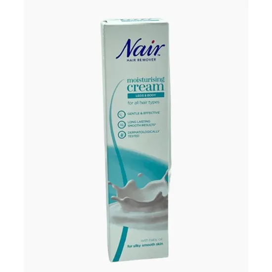 Nair Hair Remover Leg & Body Baby Oil Moisturising Cream
