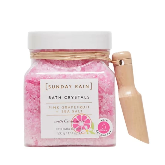 Sunday Rain Pink & Sea Salt Bath Crystals