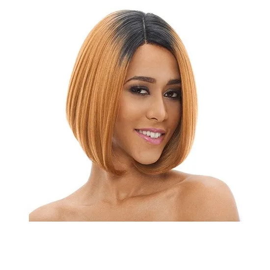 Janet Collection Natural Super Flow Deep Part Synthetic Lady Lace Wig