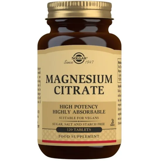 Solgar Magnesium Citrate 120 Tablets Highly absorbable citrate form of magnesium - Image 13