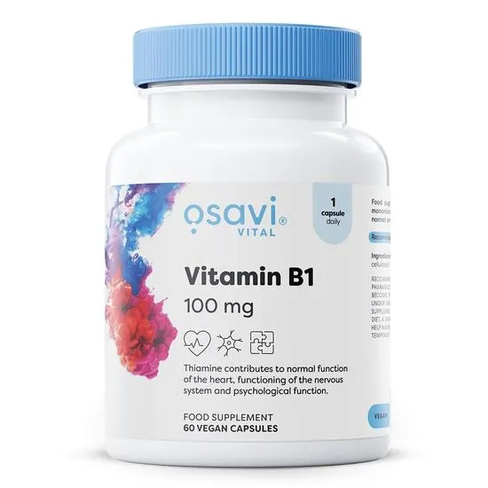 Osavi Vitamin B1, 100Mg - 60 Vegan Caps - Image 4