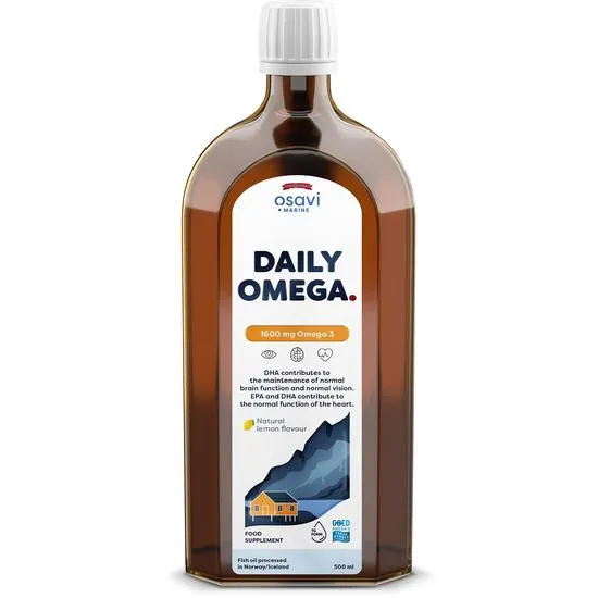 Osavi Daily Omega 1600Mg Omega 3 Natural Lemon 500Ml