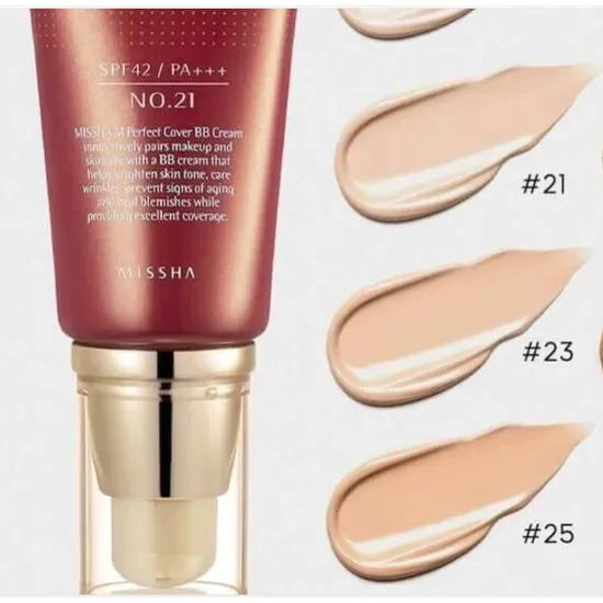 iHerb UK - Missha , M Perfect Cover B.b Cream, Spf 42 Pa+++, No. 25 Warm Beige, 1.69 Fl Oz (50 Ml) - Image 3