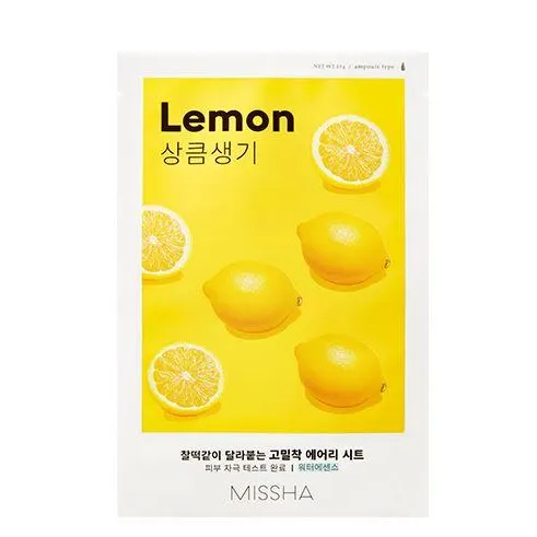 Missha Airy Fit Lemon Brightening And Revitalising Sheet Mask 19 G - Image 2