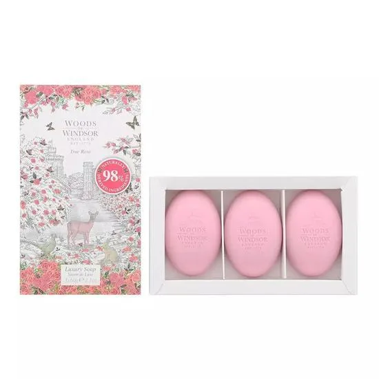 Woods Of Windsor True Rose Soap 3 X 60g - Woods Of Winsor | TJ Hughes - Image 9