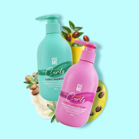 Give Me Four Curls Moisturising Shea Butter Shampoo & Conditioner Bundle