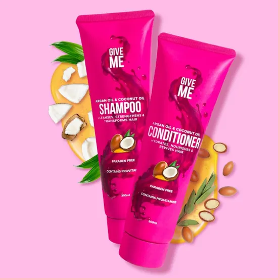 Give Me Nourishing Shampoo & Conditioner Bundle Argan Oil & Coconut Oil