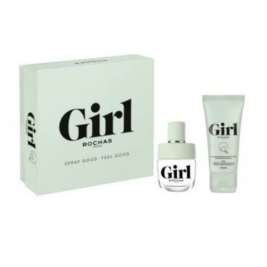Rochas Girl Gift Set 60ml Eau De Toilette + 100ml Shower Gel