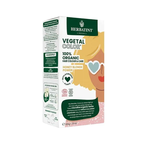 Herbatint Vegetal Organic Hair Colour Honey Blonde Power