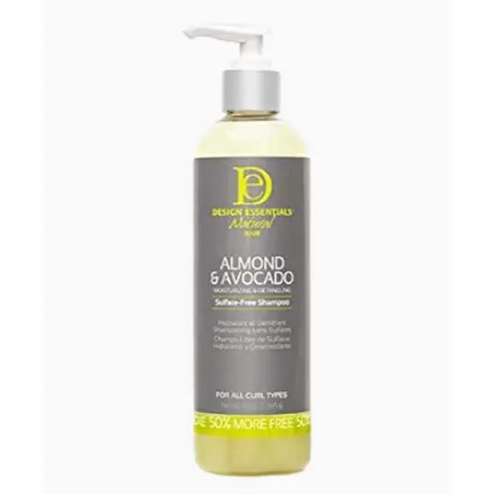 Design Essentials Natural Almond & Avocado Moisturising & Detangling Sulphate Free Shampoo