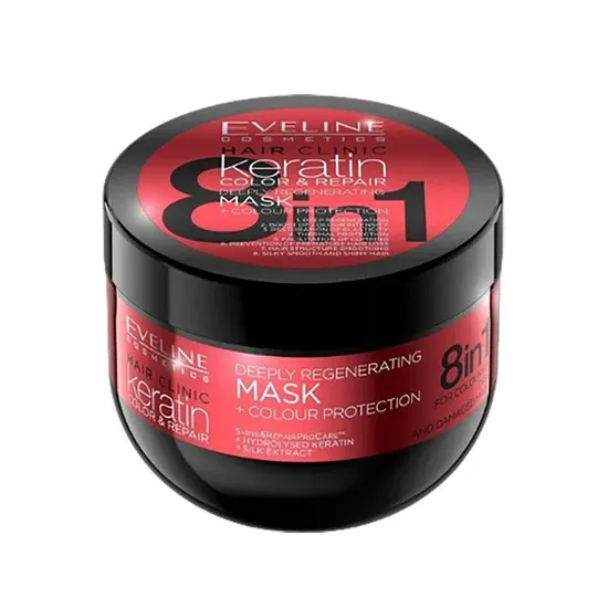 Eveline Hair Clinic Keratin 8 In 1 Deeply Regenerating Mask