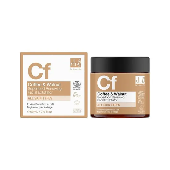 Dr Botanicals Cf Coffee & Walnut Superfood Renewing Facial Exfoliator