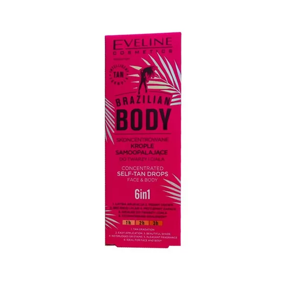 Eveline Brazilian Body 6 In 1 Self Tan Drops