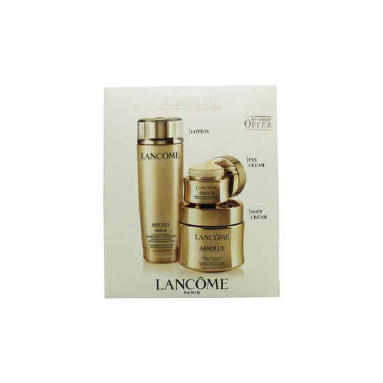 Lancôme Absolue Power Trio Gift Set 150ml Rose Toning Lotion + 60ml Soft Cream + 20ml Eye Cream
