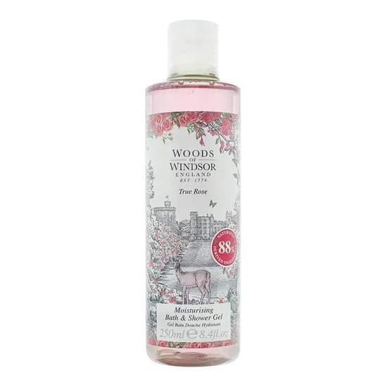 Woods Of Windsor Women's Pink True Rose Bath & Shower Gel In 250Ml - Image 6