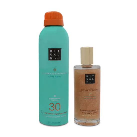 Rituals The Ritual Of Karma Sun Spray 200ml SPF 30 Body Oil 100ml Set