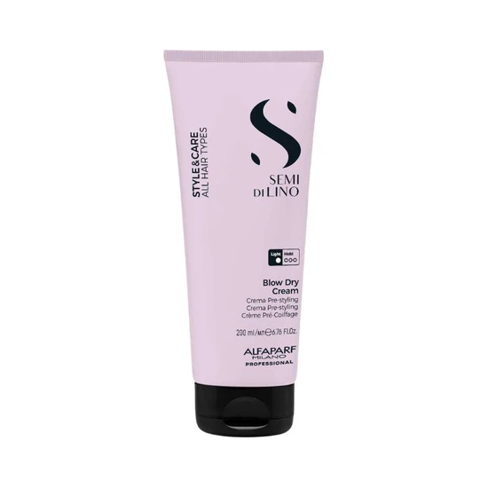 Alfaparf Milano Semi Di Lino Style&Care Blow Dry Cream Protective Blow-Dry Accelerator Cream For All Hair Types 200 Ml - Image 3