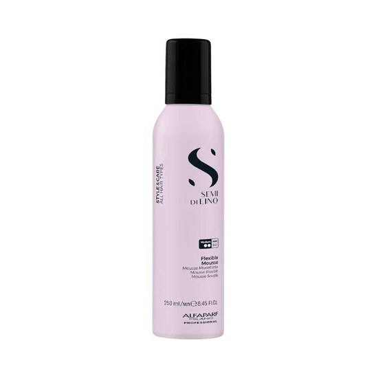 Alfaparf Milano Semi Di Lino Style&Care Amplifying Mousse Volumising Hair Mousse With Medium Hold 250 Ml - Image 3