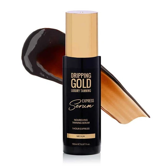 Dripping Gold Luxury Tanning Express Serum - Medium | Fast-Acting, Hydrating & Streak-Free Self Tan | 150ml - Image 8