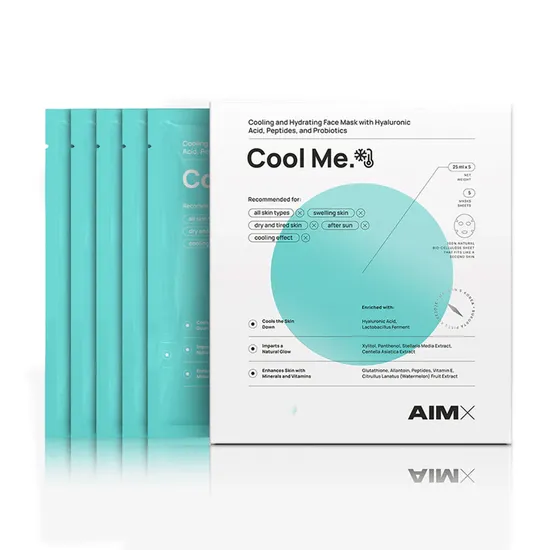 AimX Hydrating & Cooling Face Mask With Probiotics "cool Me"