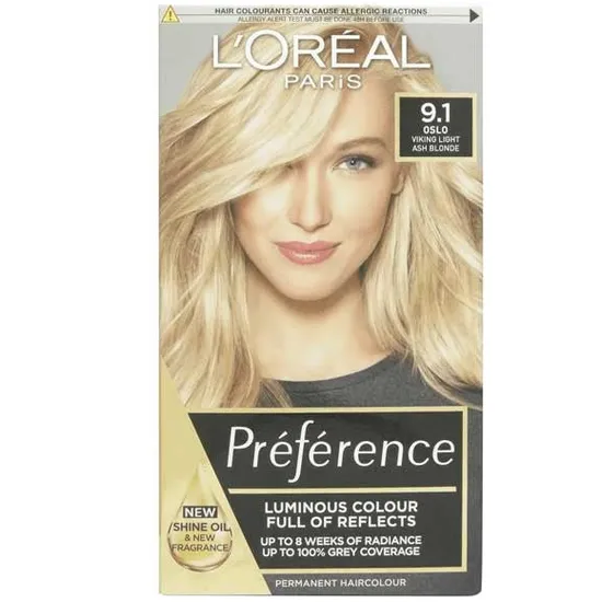 L'oreal Paris Preference Infinia Permanent Colour 9.1 Viking