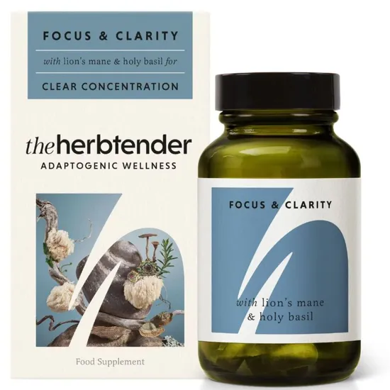 Herbtender Focus Clarity Lion's Mane Holy Basil 60 Capsules - 4 Pack - Image 6