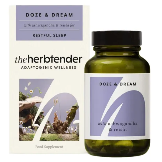 The Herbtender Doze & Dream with Ashwagandha & Reishi 60 Capsules - 2 Pack - Image 6