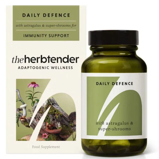 Herbtender Daily Defence Astragalus Super-Shrooms 60 Capsules - 2 Pack - Image 5