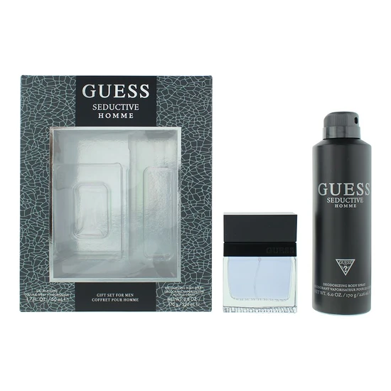 Guess Seductive Homme Gift Set 50ml Eau De Toilette + 226ml Body Spray