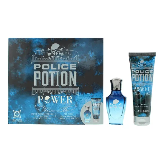 Police Potion Power Gift Set 30ml Eau De Parfum + 100ml Shower Gel