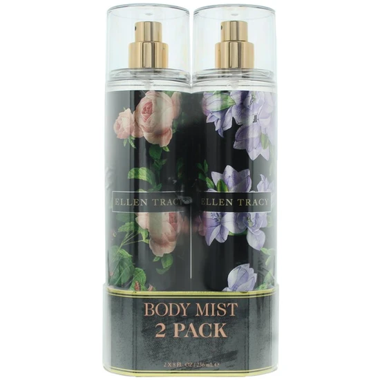Ellen Tracy Body Mist Gift Set 236ml Courageous Body Mist + 236ml Radiant Body Mist