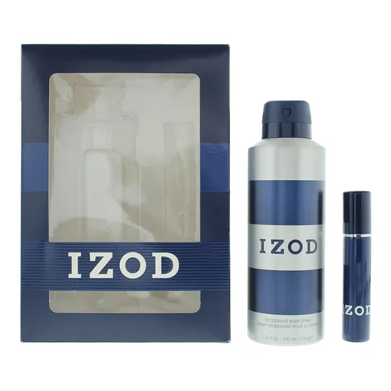 Izod Blue Gift Set 15ml Eau De Toilette + 200ml Body Spray