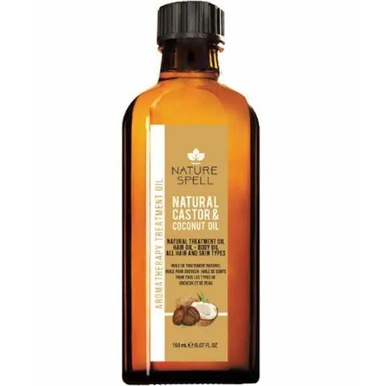 Nature Spell Natural Castor & Coconut Oil