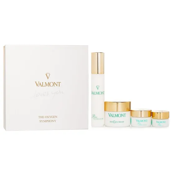 Valmont The Oxygen Symphony Set: Prime Renewing Pack 15ml + Prime B -Cellular 30ml + Prime Contour 5ml + Deto2x Cream 45ml
