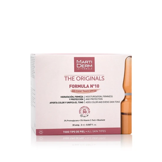 Martiderm The Originals Formula No10 Hd Colour Touch Ampoules Spf 30 30 X 2Ml