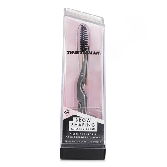 Tweezerman Stainless Steel Brow Shaping Scissors & Brush