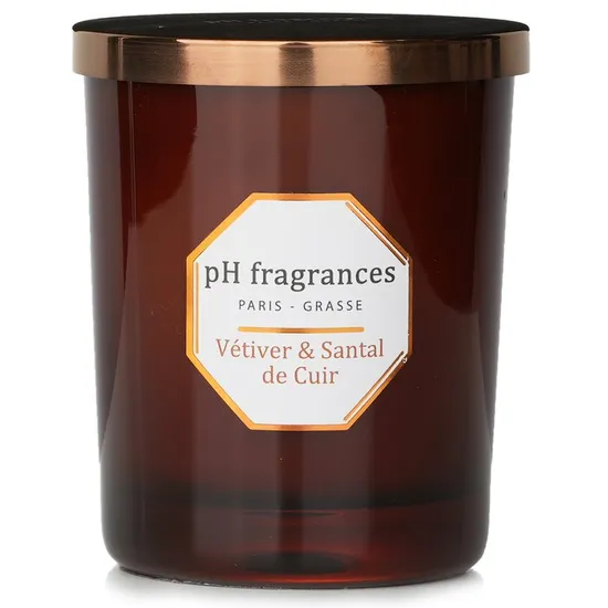 pH fragrances Scented Candle Vetiver & Santal De Cuir