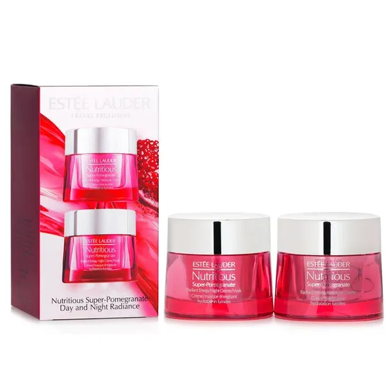 Estée Lauder Nutritious Super-Pomegranate Day & Night Radiance Set: Moisture Creme 50ml+ Night Creme Mask 50ml