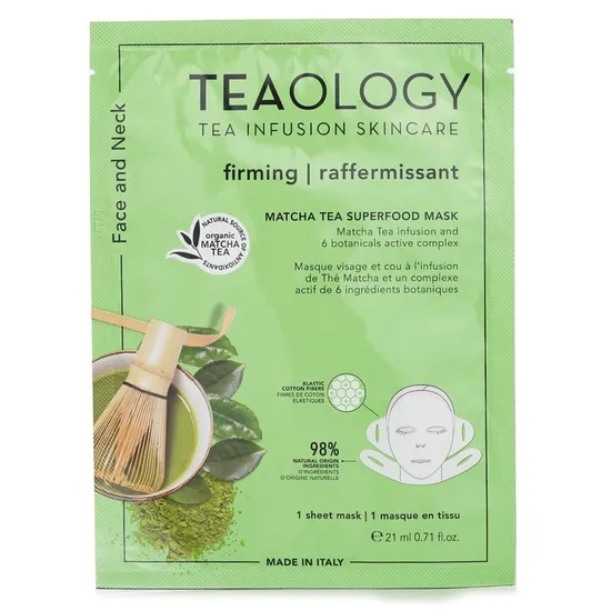 TeaologyMatcha Tea Superfood Face & Neck Mask 21ml/0.17oz - Image 3